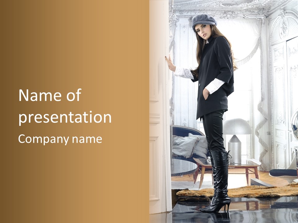 Style Person Arm PowerPoint Template