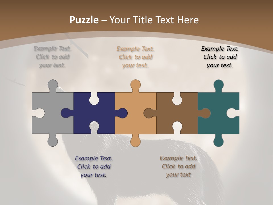 Wolf Howling At Moon PowerPoint Template