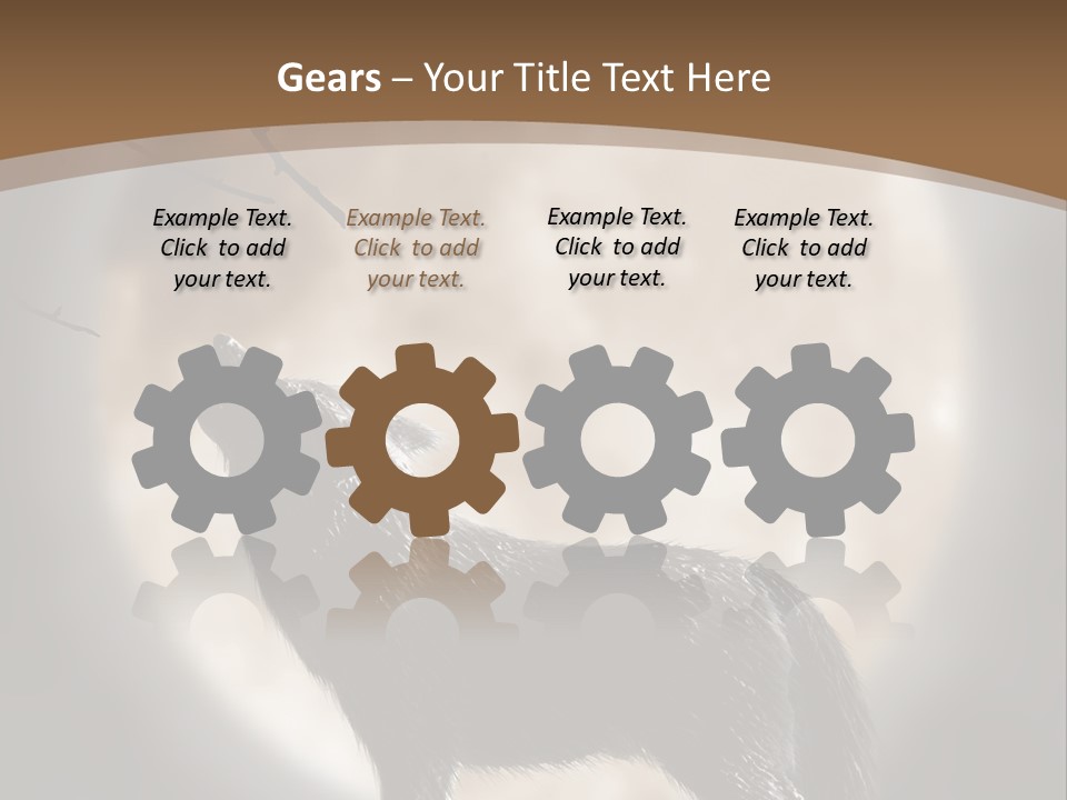 Wolf Howling At Moon PowerPoint Template