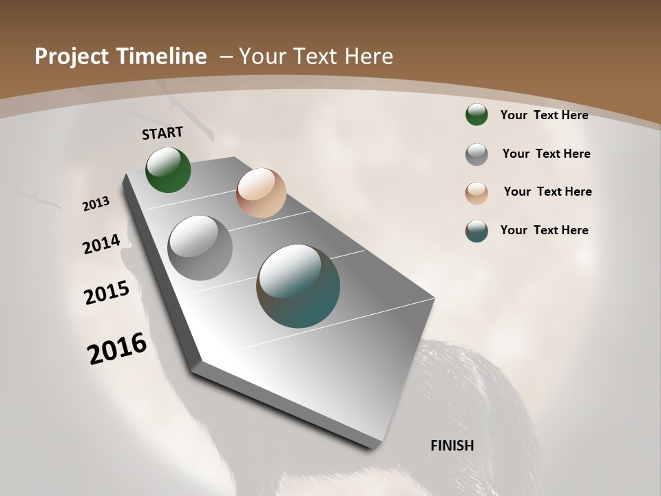 Wolf Howling At Moon PowerPoint Template