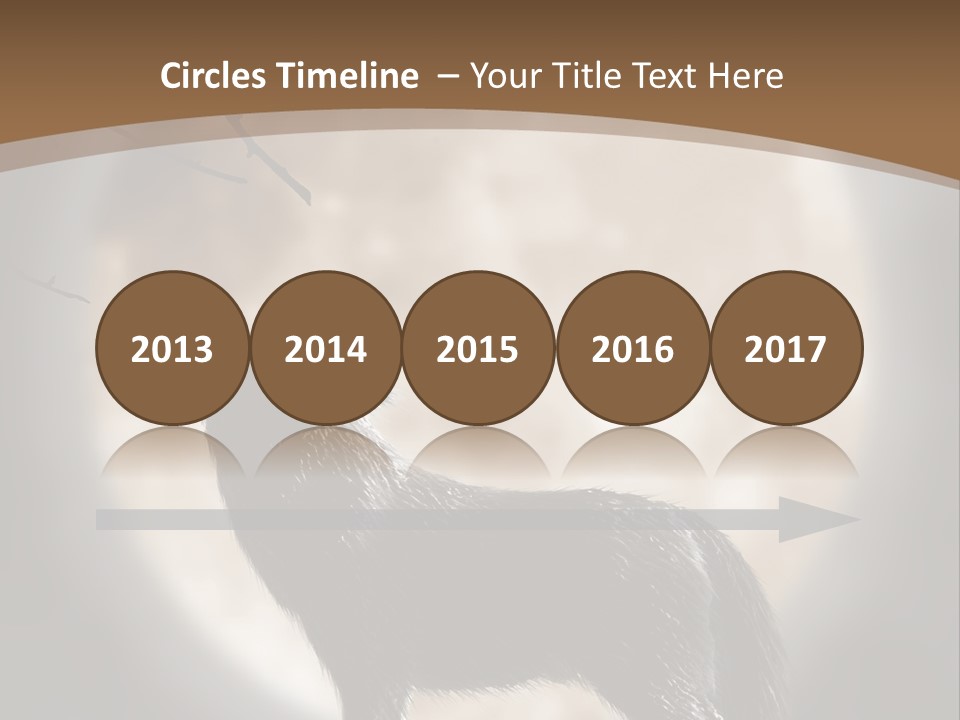 Wolf Howling At Moon PowerPoint Template