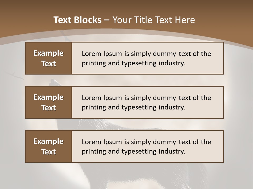 Wolf Howling At Moon PowerPoint Template