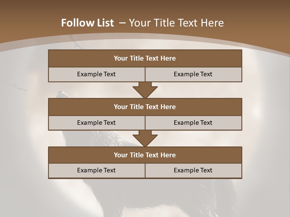 Wolf Howling At Moon PowerPoint Template