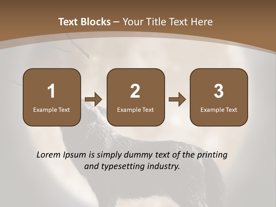 Wolf Howling At Moon PowerPoint Template