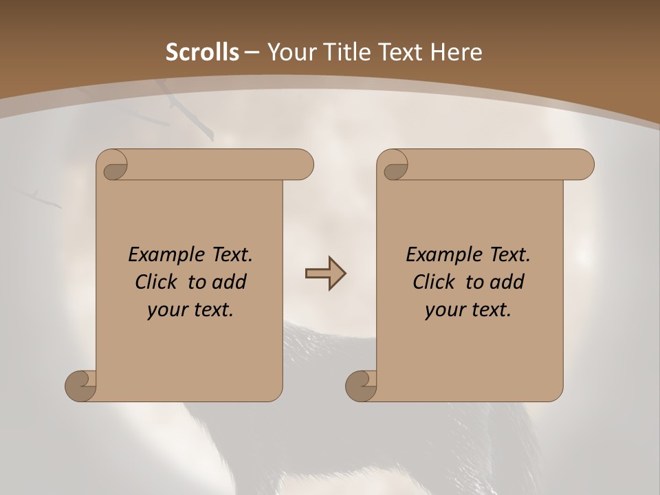 Wolf Howling At Moon PowerPoint Template