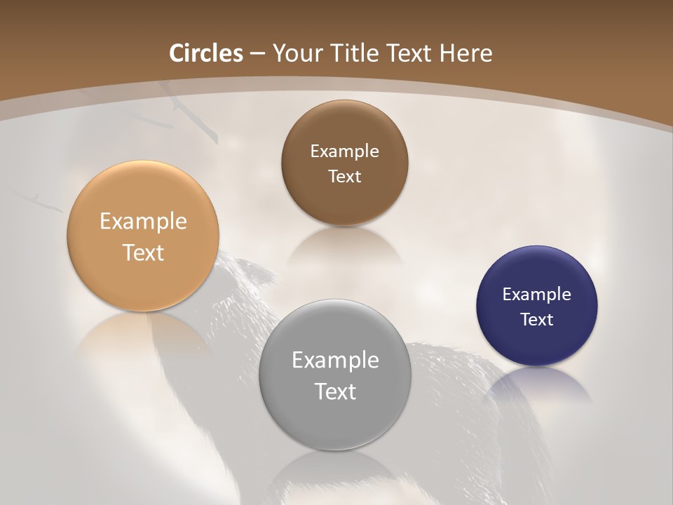 Wolf Howling At Moon PowerPoint Template