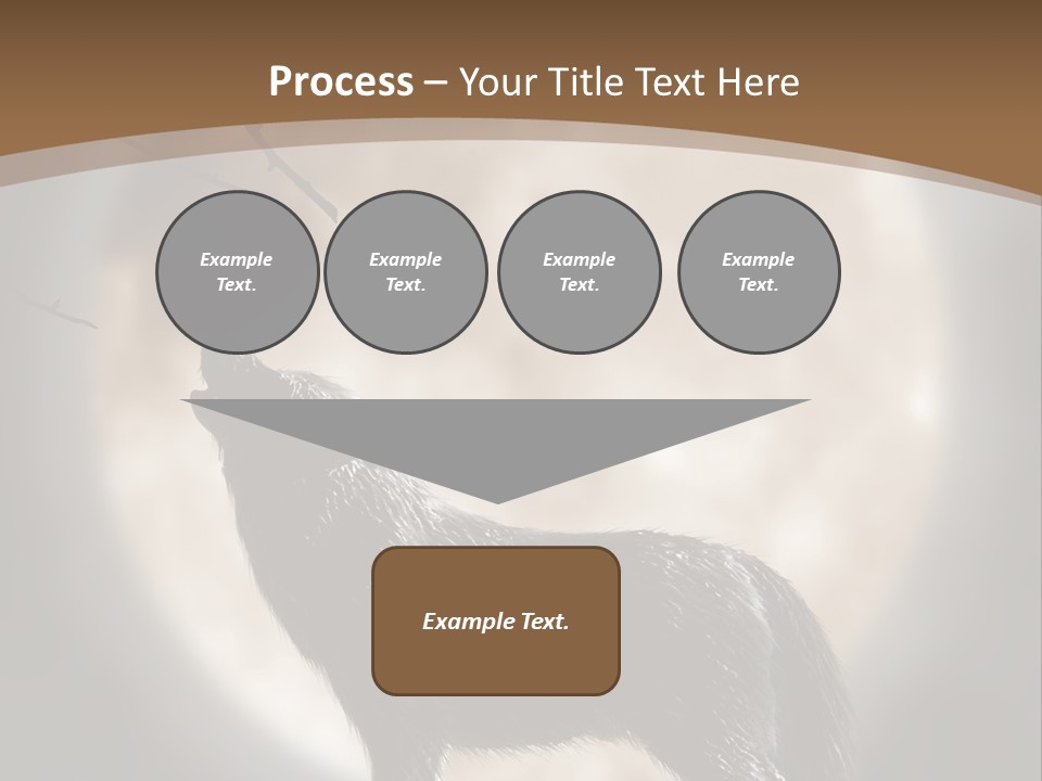 Wolf Howling At Moon PowerPoint Template