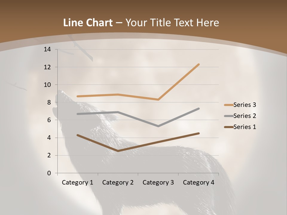 Wolf Howling At Moon PowerPoint Template