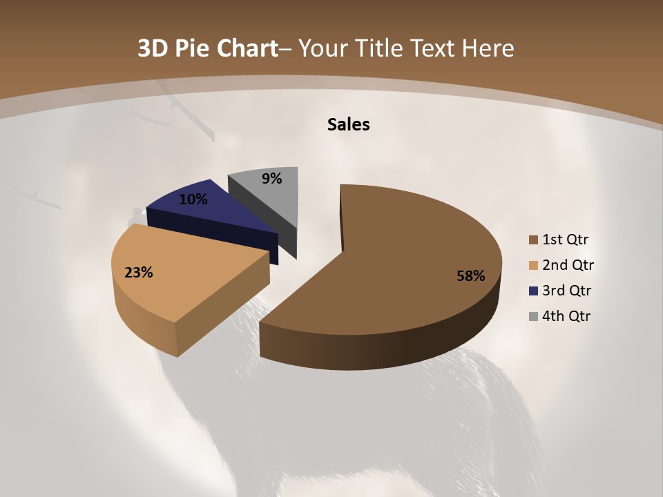 Wolf Howling At Moon PowerPoint Template