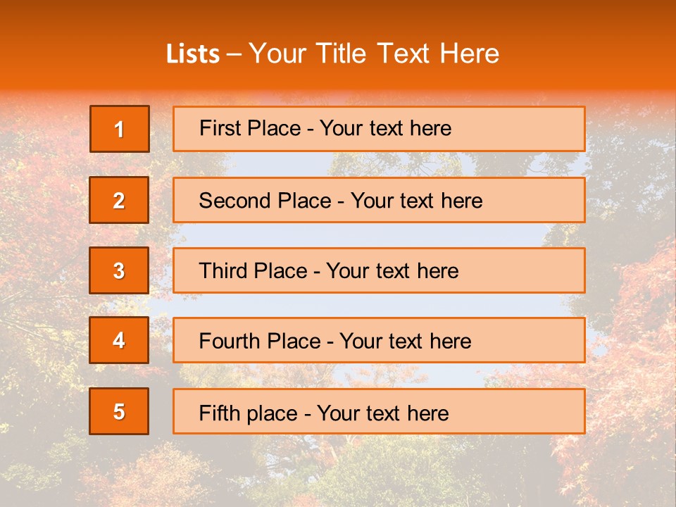 Forests Clipart PowerPoint Template