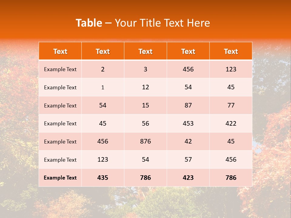 Forests Clipart PowerPoint Template