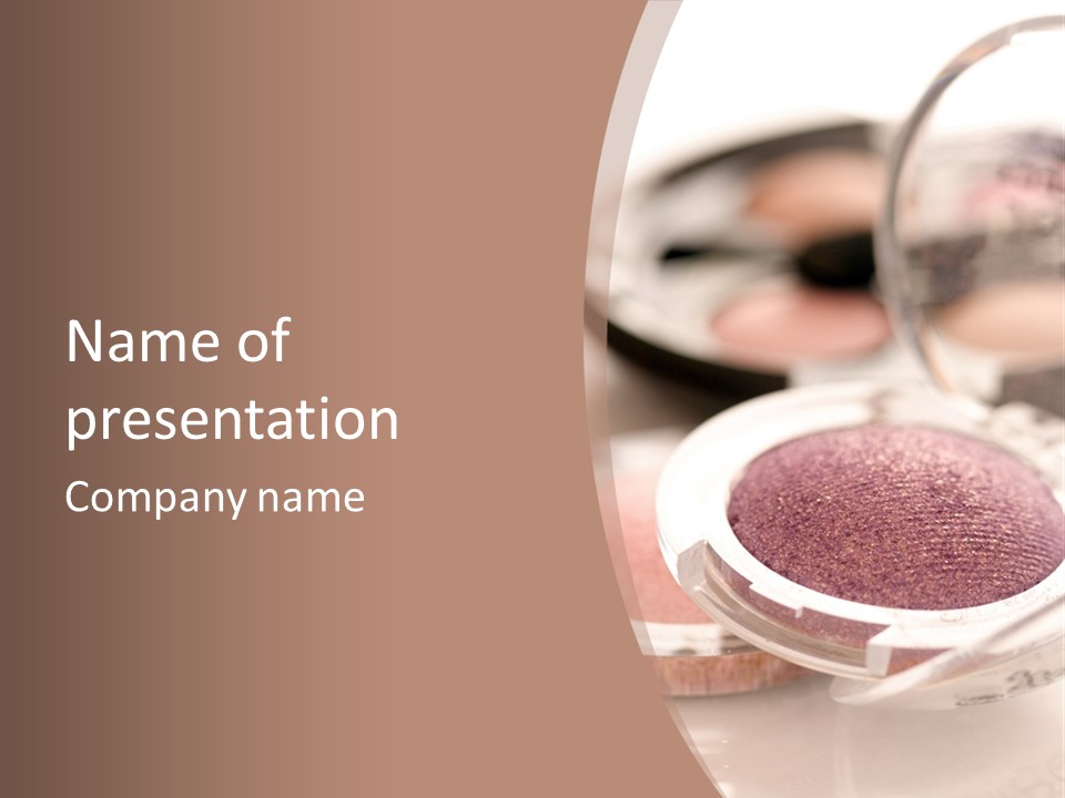 Make Up Products PowerPoint Template