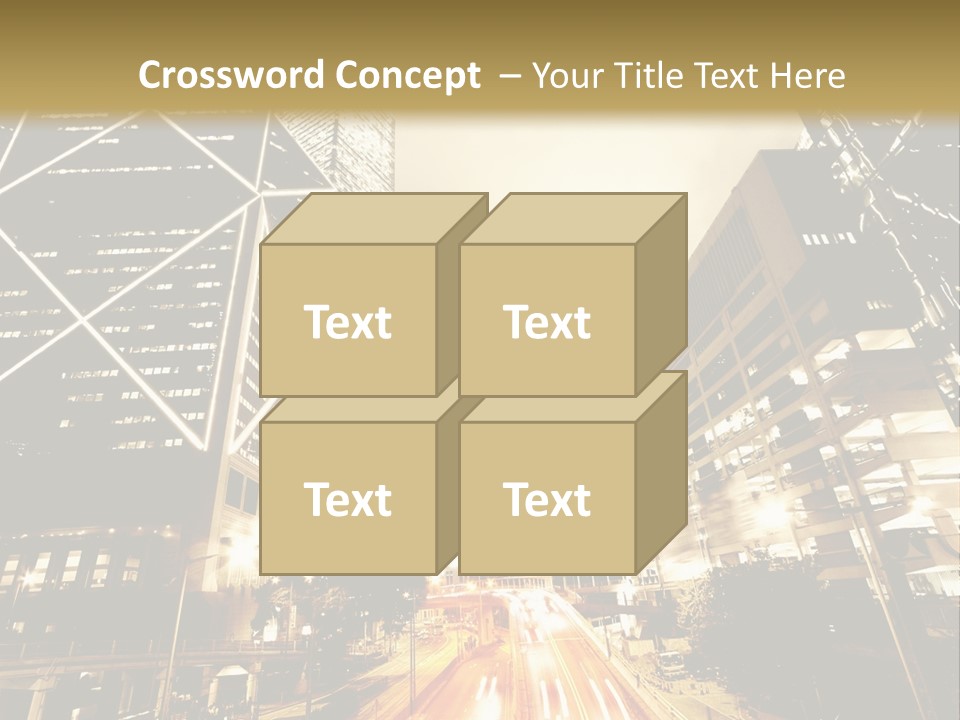 Night Street PowerPoint Template