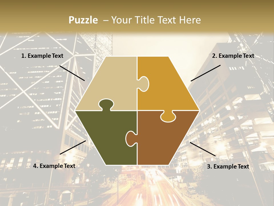 Night Street PowerPoint Template