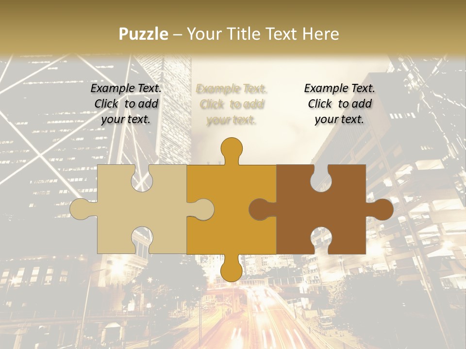 Night Street PowerPoint Template