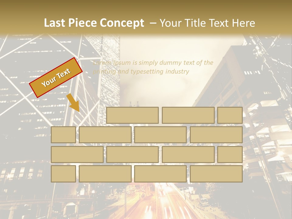 Night Street PowerPoint Template