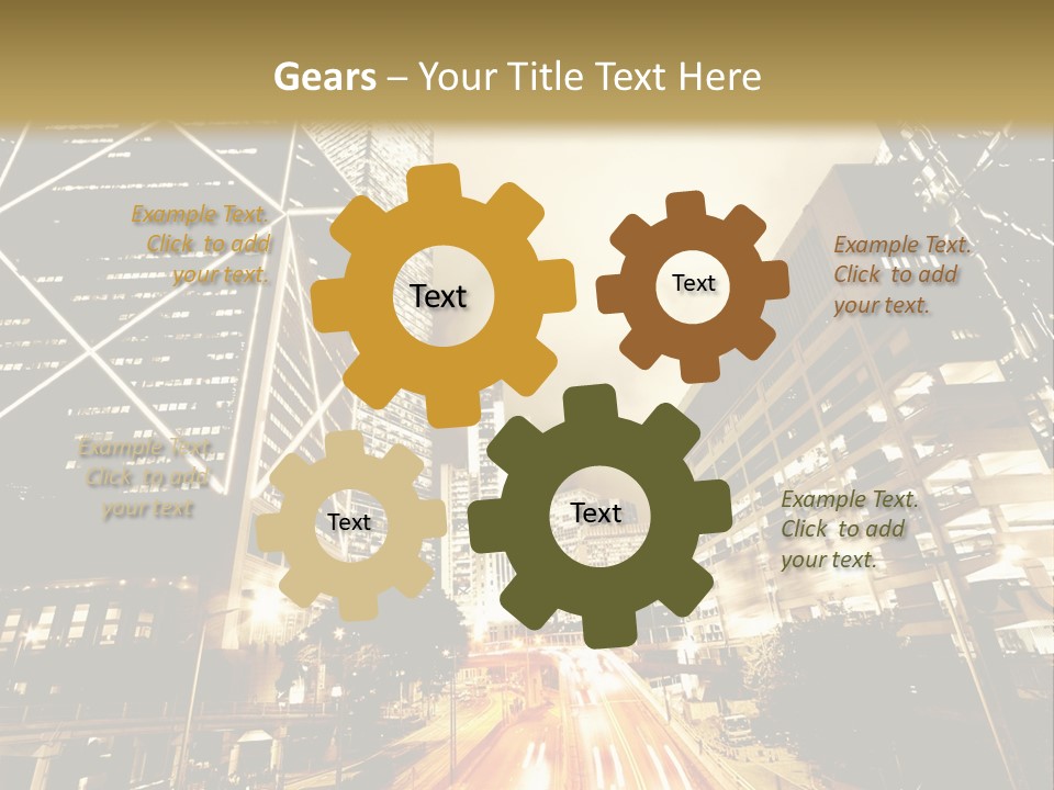 Night Street PowerPoint Template