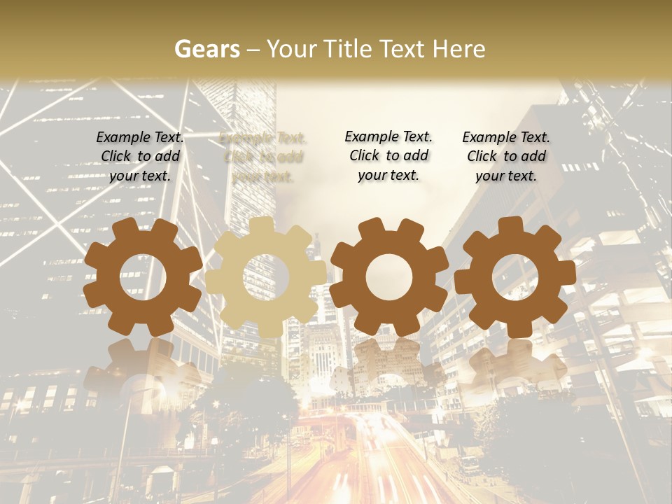 Night Street PowerPoint Template