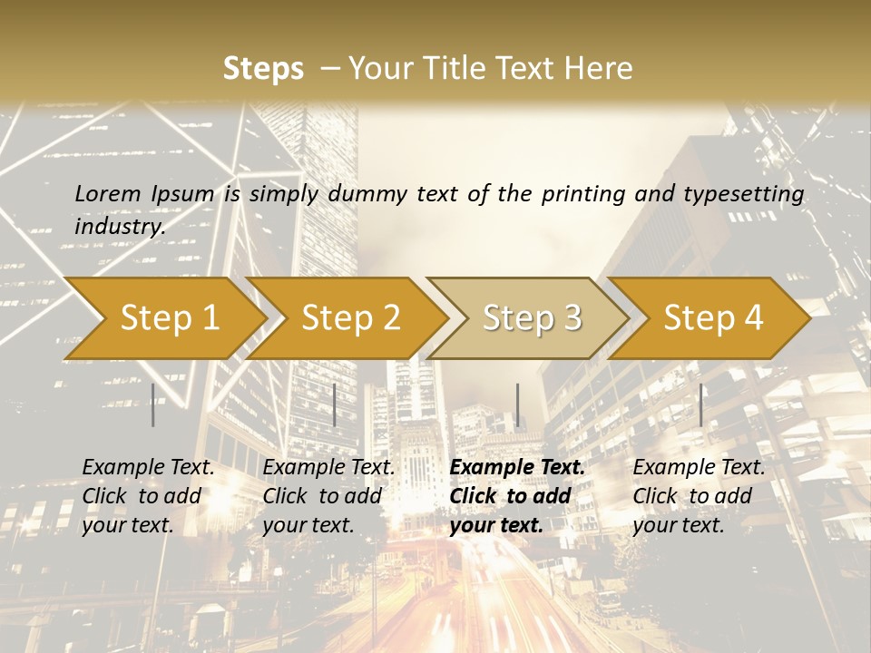 Night Street PowerPoint Template