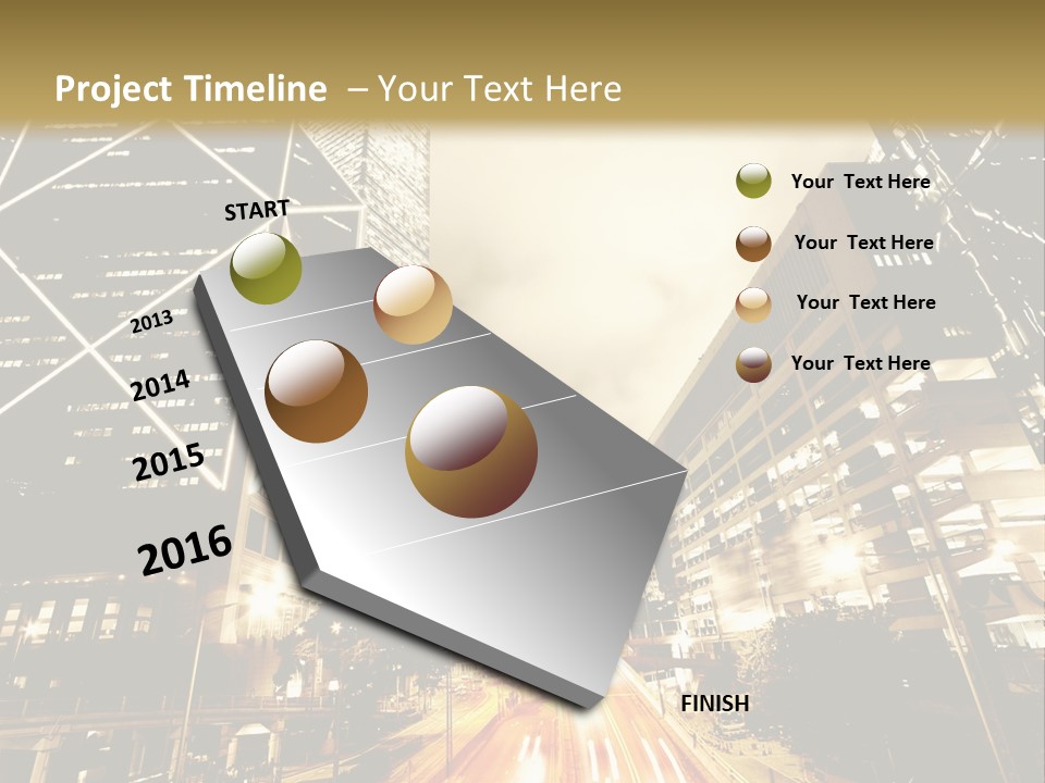 Night Street PowerPoint Template