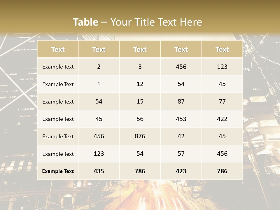 Night Street PowerPoint Template