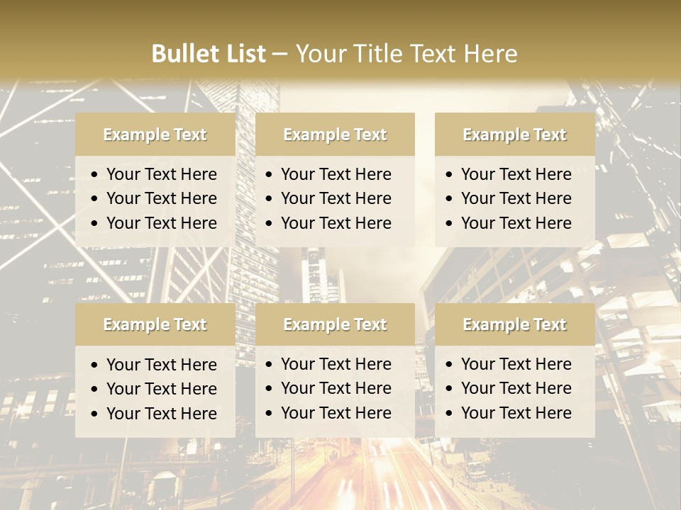 Night Street PowerPoint Template