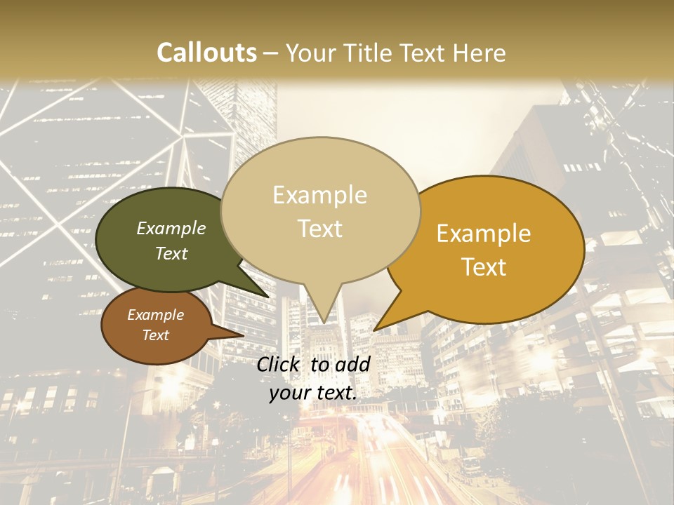 Night Street PowerPoint Template