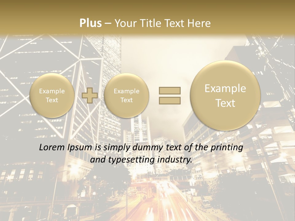 Night Street PowerPoint Template