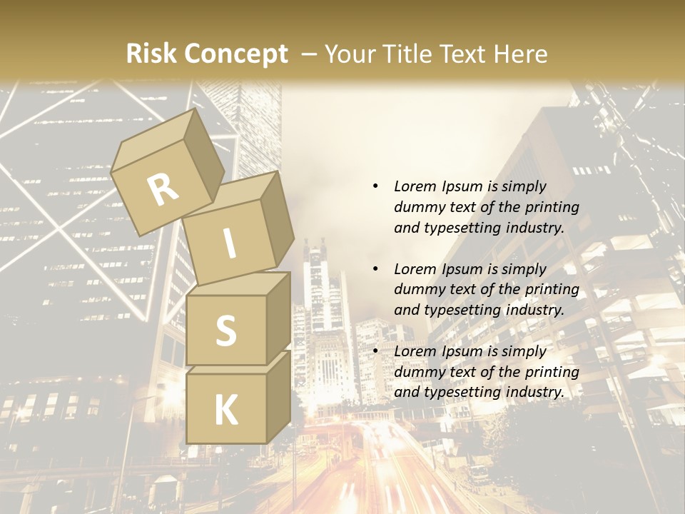 Night Street PowerPoint Template