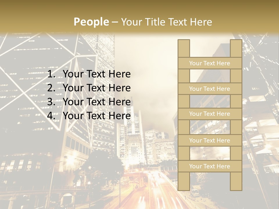 Night Street PowerPoint Template