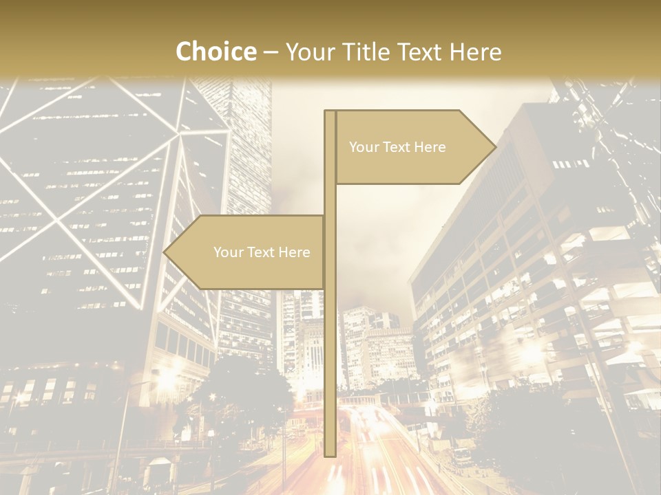 Night Street PowerPoint Template