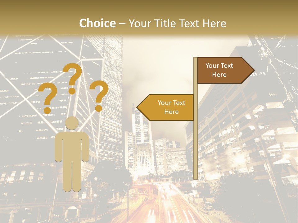Night Street PowerPoint Template