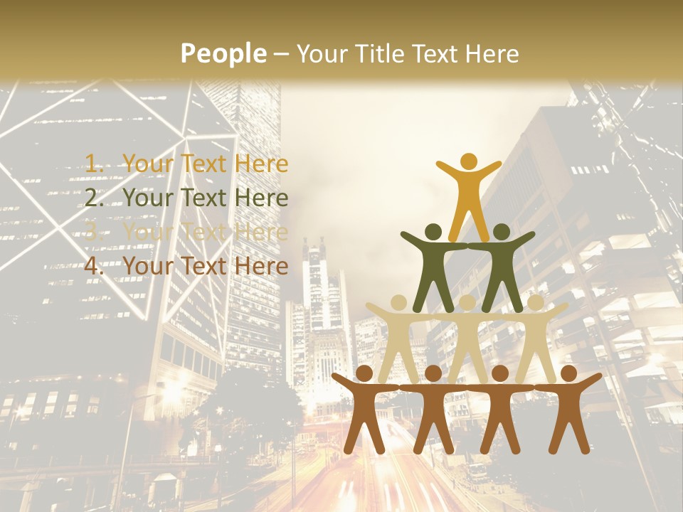 Night Street PowerPoint Template