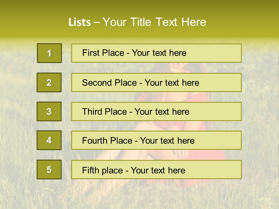 Attractive Happy Peaceful PowerPoint Template