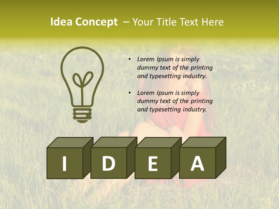 Attractive Happy Peaceful PowerPoint Template