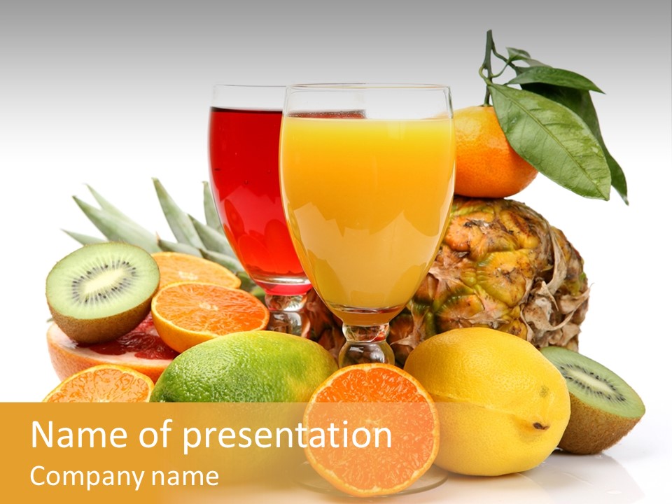 Fruits Juice PowerPoint Template