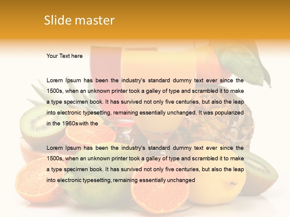 Fruits Juice PowerPoint Template