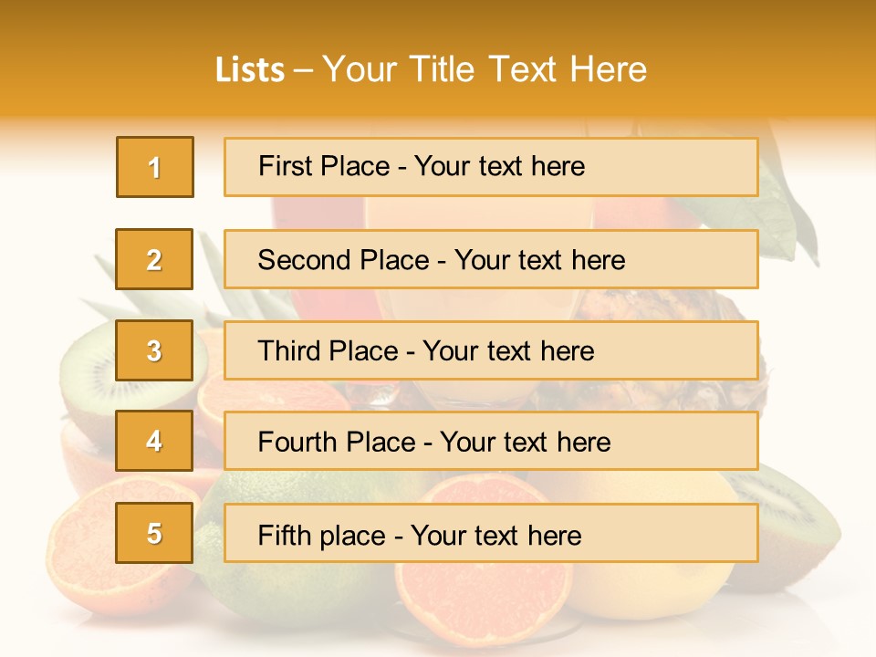 Fruits Juice PowerPoint Template