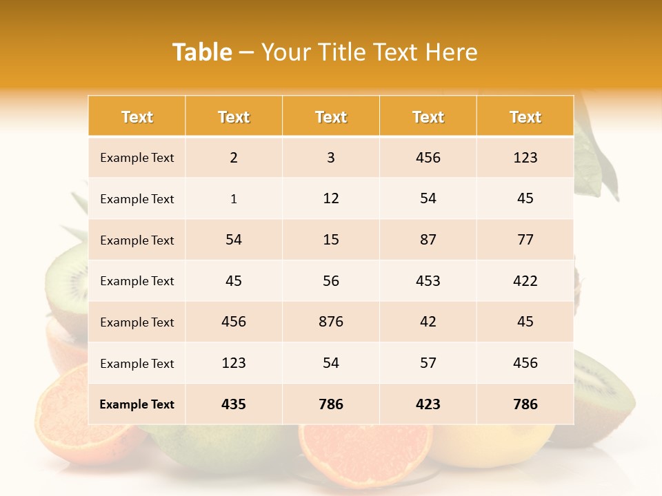 Fruits Juice PowerPoint Template