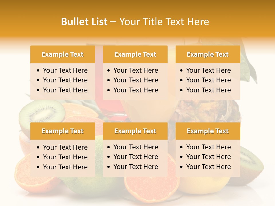 Fruits Juice PowerPoint Template