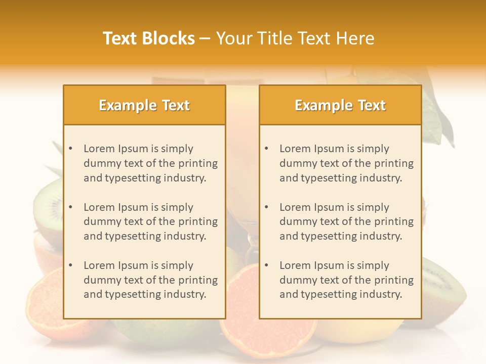 Fruits Juice PowerPoint Template