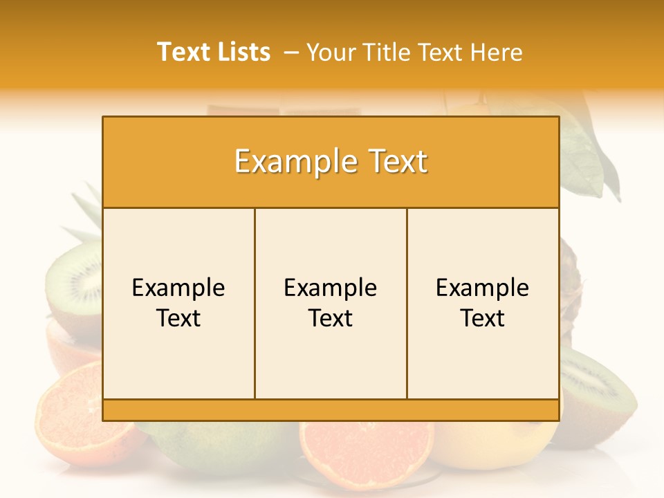 Fruits Juice PowerPoint Template