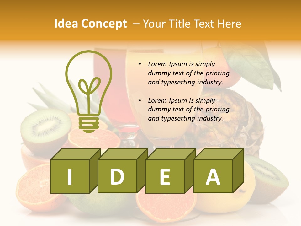 Fruits Juice PowerPoint Template