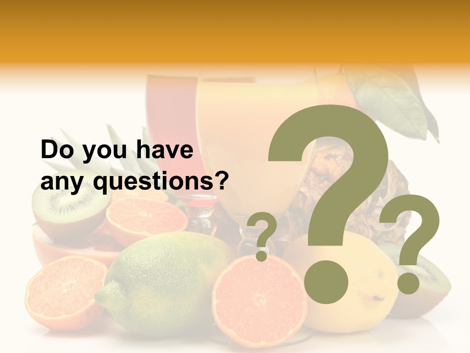 Fruits Juice PowerPoint Template