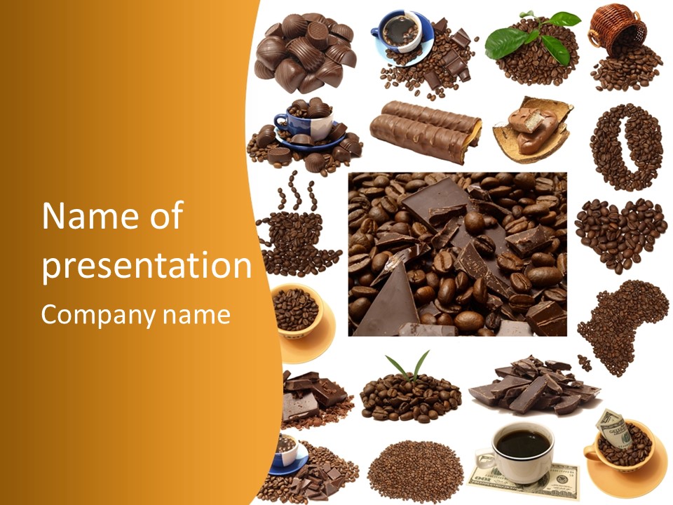 Chocolate Vector Download PowerPoint Template
