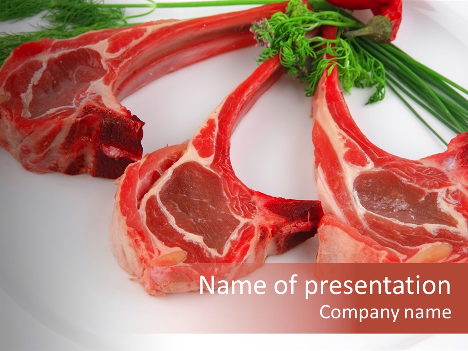 Commercial Steak Barbeque PowerPoint Template