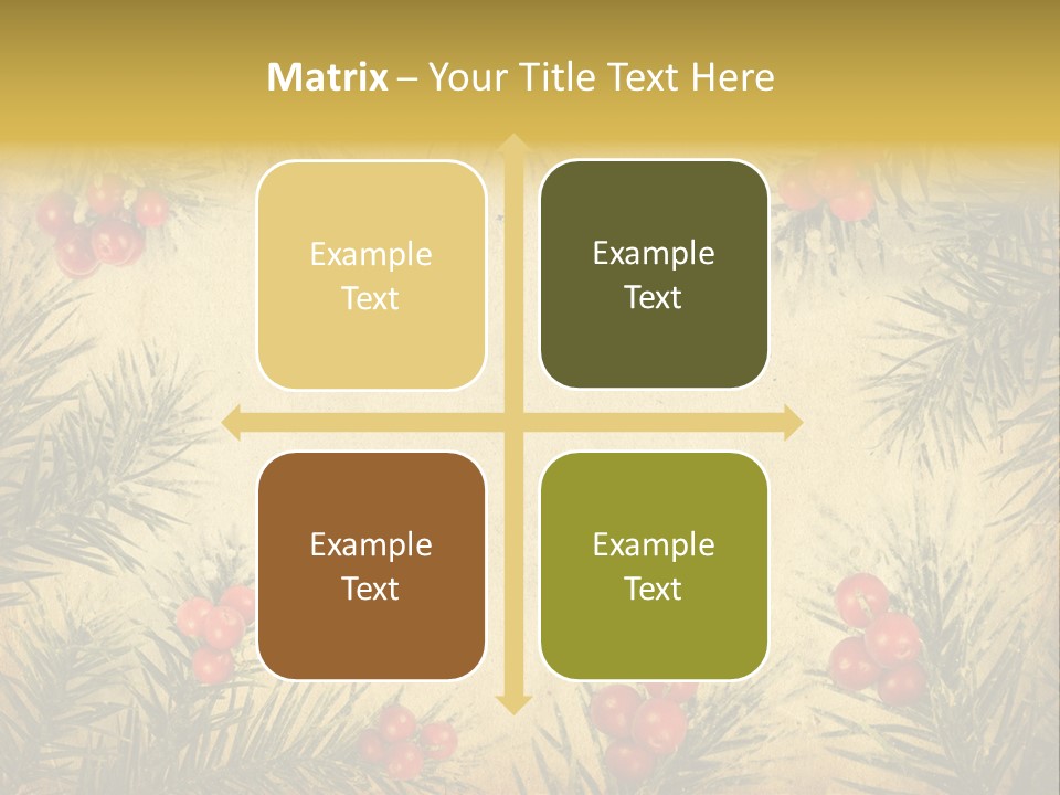 Old Christmas Card PowerPoint Template