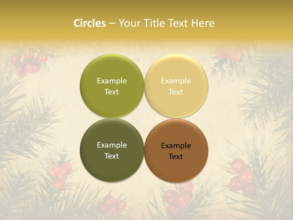 Old Christmas Card PowerPoint Template