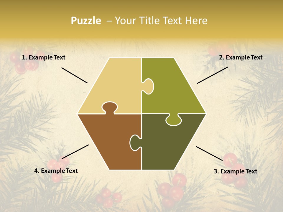 Old Christmas Card PowerPoint Template