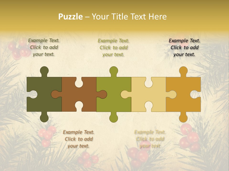 Old Christmas Card PowerPoint Template